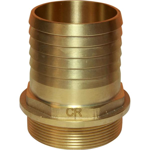 Maestrini DZR Straight Hose Tail (2-1/2" BSP Male to 70mm Hose) - PROTEUS MARINE STORE