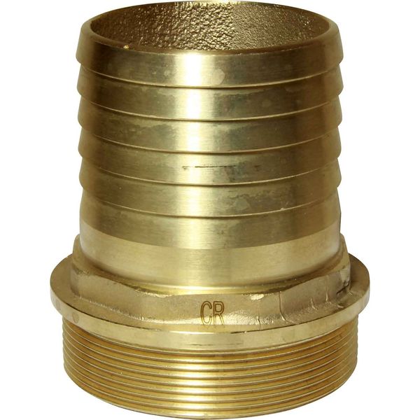 Maestrini DZR Straight Hose Tail (3" BSP Male to 76mm Hose) - PROTEUS MARINE STORE