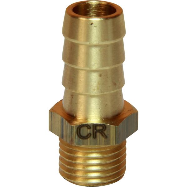 Maestrini DZR Straight Hose Tail (1/4" BSP Male to 12mm Hose) - PROTEUS MARINE STORE