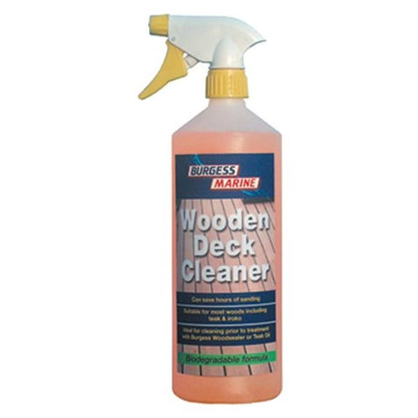 Granville Burgess Marine Biodegradable Timber Wooden Deck Cleaner 1 Litre - PROTEUS MARINE STORE