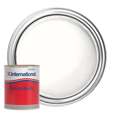 International Interdeck Slip Resistant Coating White 750ml - PROTEUS MARINE STORE