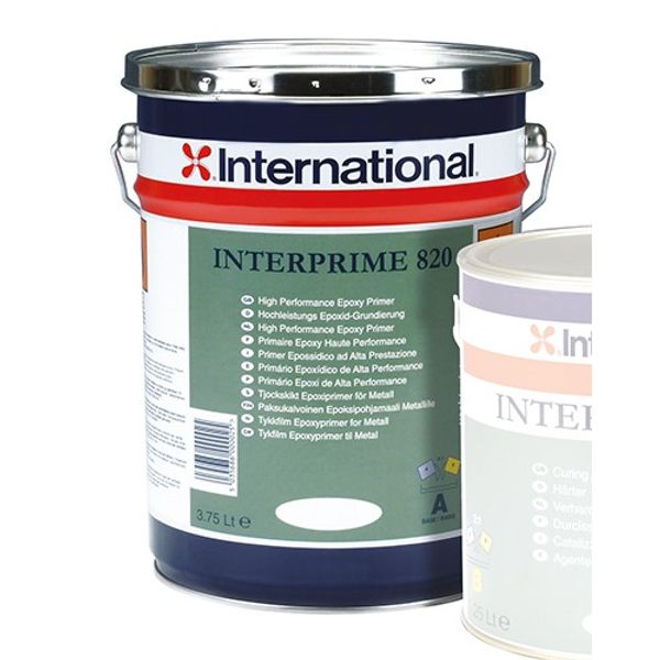 International Interprime Base 820Hb Grey 3.75L - PROTEUS MARINE STORE