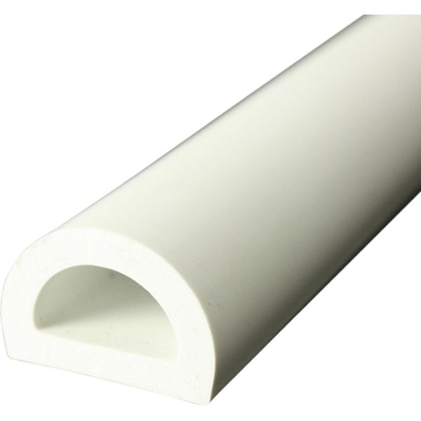 Wilks PVC 50 Fender D Section (32 x 20mm x 15m / White) - PROTEUS MARINE STORE