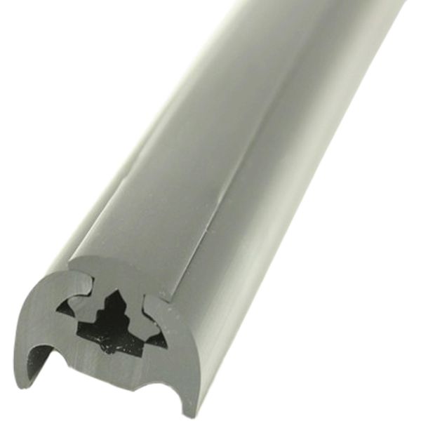 Wilks PVC 180 Fender Lipped D Black with Black Insert (27 x16mm x 15m) - PROTEUS MARINE STORE