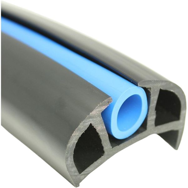 Wilks PVC 168 Fender Lipped (50 x 21mm x 10m / Black) - PROTEUS MARINE STORE