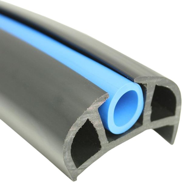 Wilks PVC 168 Fender Lipped (50 x 21mm x 20m / Black) - PROTEUS MARINE STORE