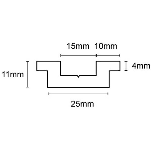 Wilks Bump! Track for Fendering (3 Metres) - PROTEUS MARINE STORE