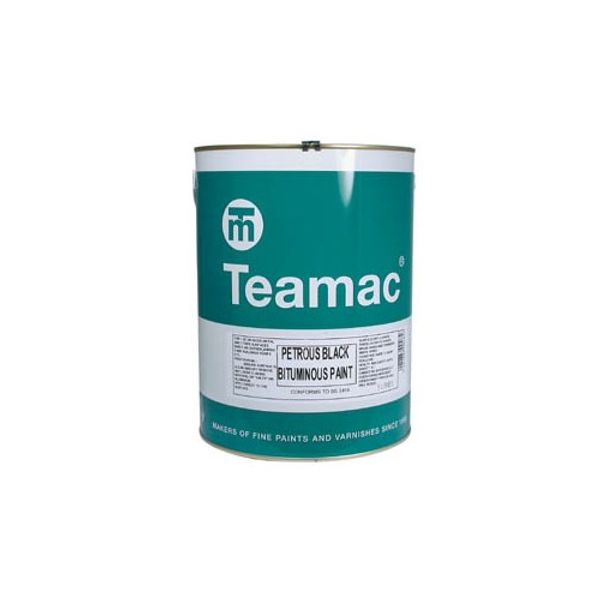 Teamac Black Bituminous Paint 5L - PROTEUS MARINE STORE