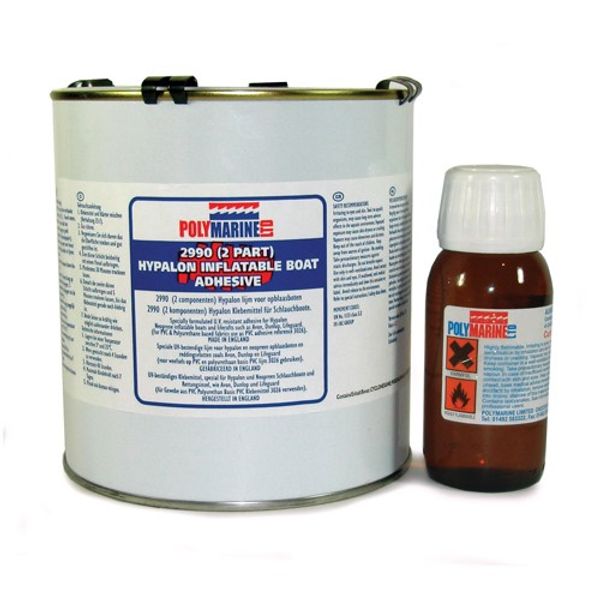 Polymarine Hypalon Adhesive 2 Part 1L Tin - PROTEUS MARINE STORE