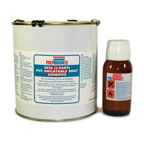 Polymarine PVC Adhesive 2 Part 1L Tin - PROTEUS MARINE STORE
