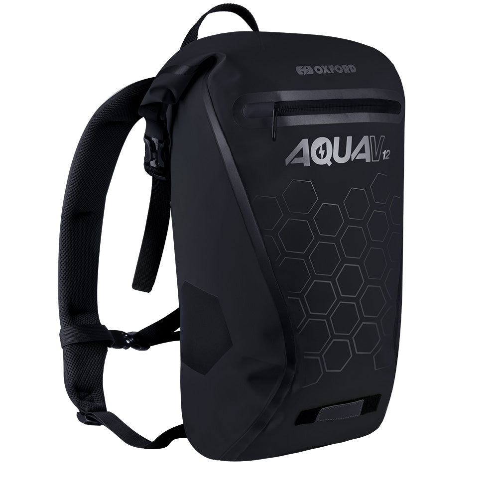 Oxford Aqua V12 Backpack Black Hexagons - PROTEUS MARINE STORE