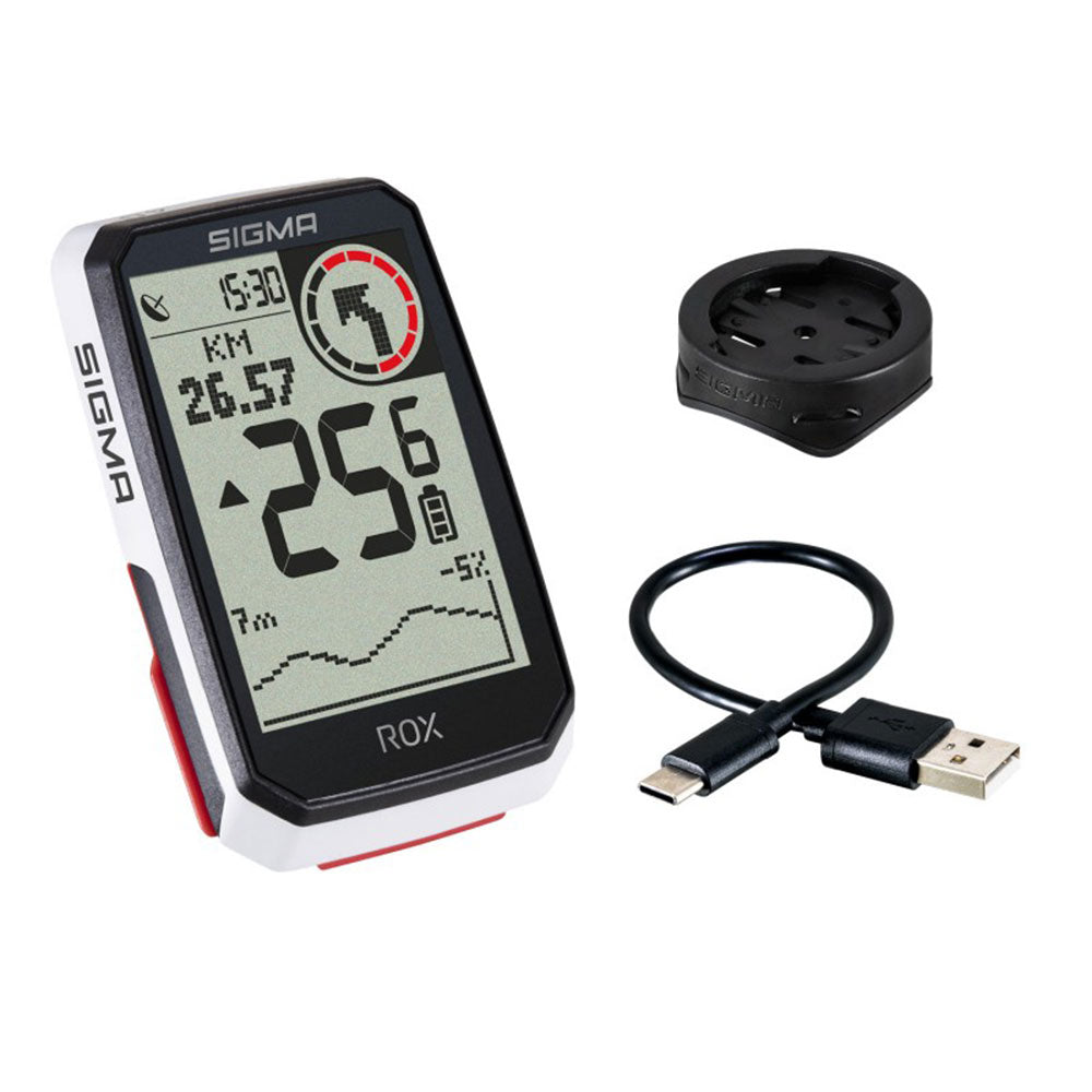 Sigma ROX 4.0 GPS Cycle Computer - White - PROTEUS MARINE STORE