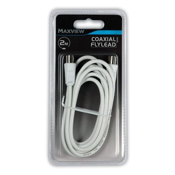 Maxview Flylead 2m Coaxial with Back/Back Connections - PROTEUS MARINE STORE