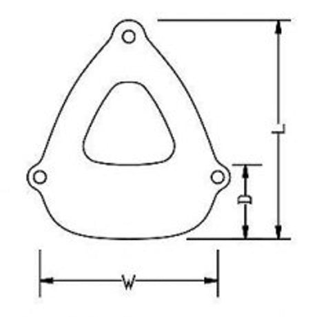 Anchor Step Fender (53 x 43 x 18cm / Black) - PROTEUS MARINE STORE