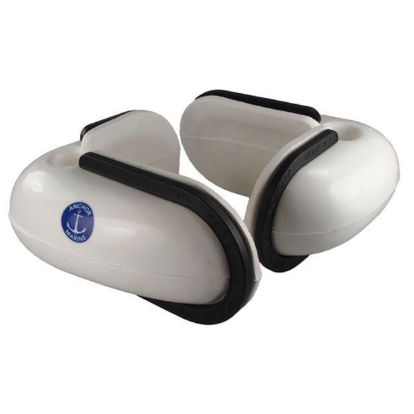 Anchor Corner Fenders Pair (16 x 6 x 7cm / White) - PROTEUS MARINE STORE