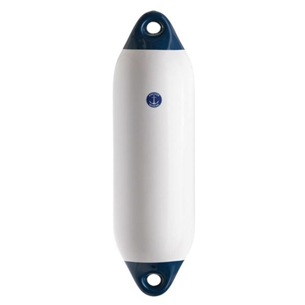 Anchor Coloured End Fender (55 x 15cm / White/Blue) - PROTEUS MARINE STORE