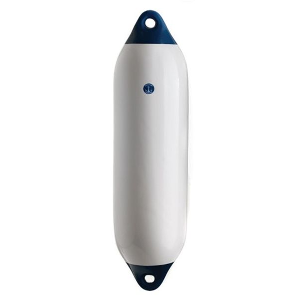 Anchor Coloured End Fender (80 x 20cm / White/Blue) - PROTEUS MARINE STORE