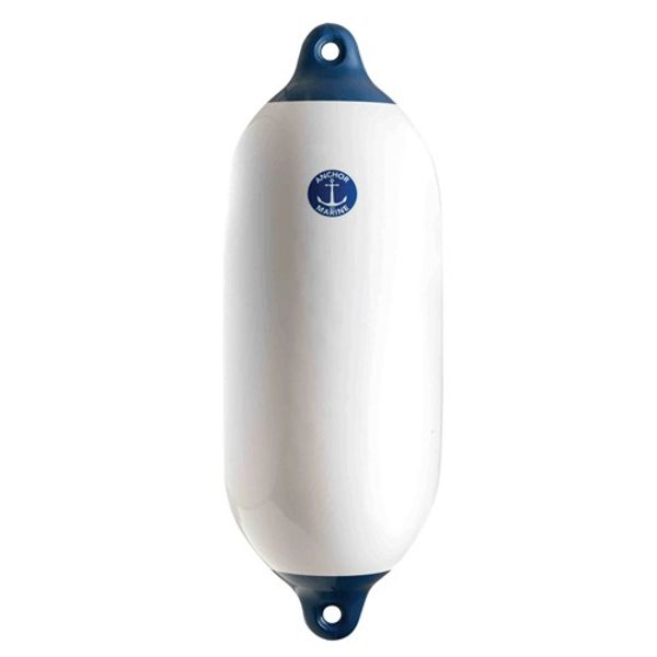Anchor Coloured End Fender (91 x 31cm / White/Blue) - PROTEUS MARINE STORE