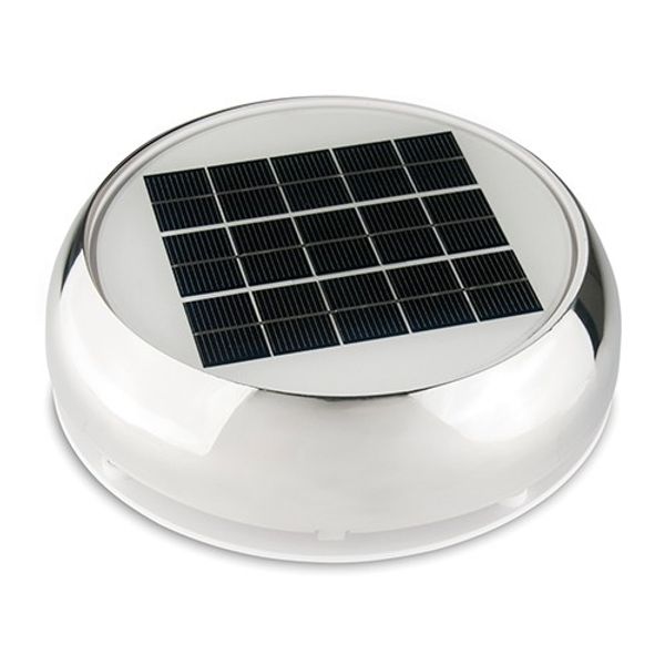 Marinco Nicro Day/Night Solar Vent SS 3" - PROTEUS MARINE STORE