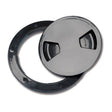 Trem Plastic Inspection Hatch Black OD 205mm CO 165mm - PROTEUS MARINE STORE