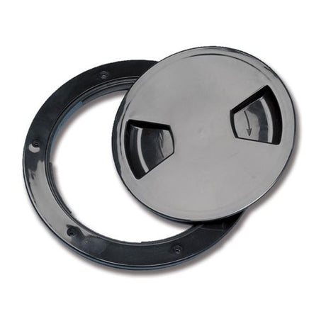 Trem Plastic Inspection Hatch Black OD 205mm CO 165mm - PROTEUS MARINE STORE