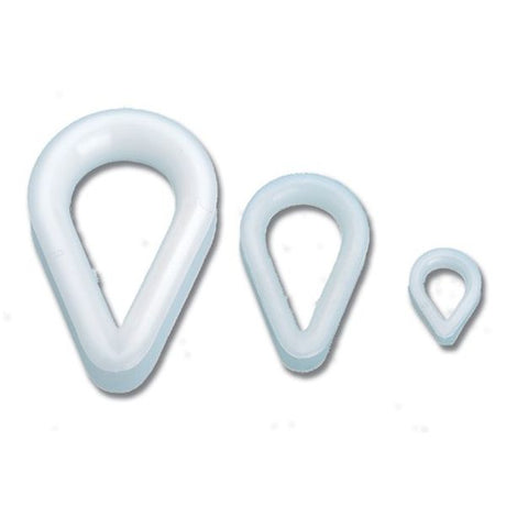 Trem Thimble Nylon White 24mm (Each) - PROTEUS MARINE STORE