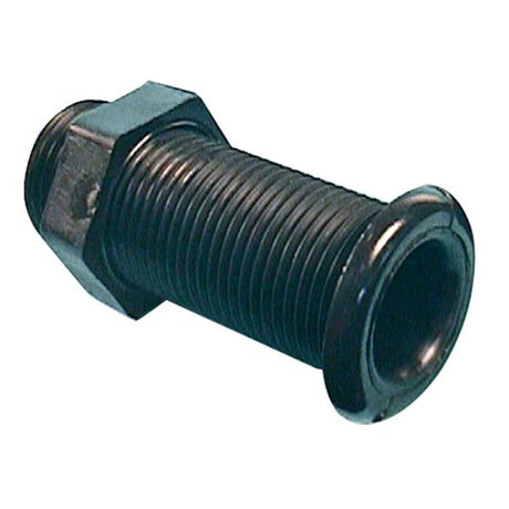 Trem Through Hull Drain 23mm Diameter x 80mm Large Black Plastic - PROTEUS MARINE STORE