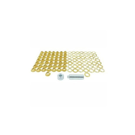 AG Eyelet Kit with Tools Brass 1/4" ID x 50 Sets/Kit - PROTEUS MARINE STORE