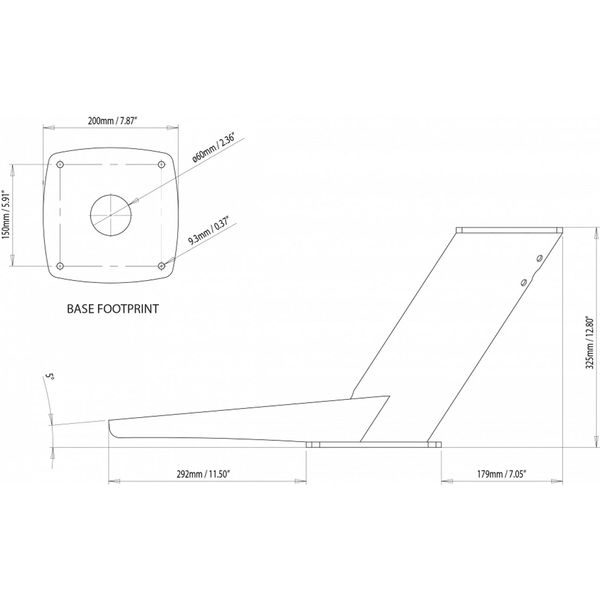 Scanstrut DPT-R-COMP Compact Radar Mount Dual PowerTower (Satcom/Cam) - PROTEUS MARINE STORE