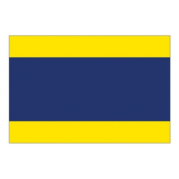 Flag International Code Signal D (30 x 45cm) - PROTEUS MARINE STORE