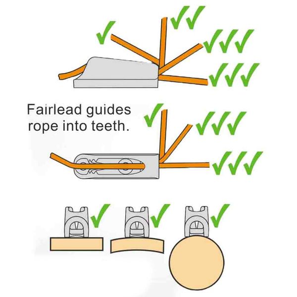Clamcleat 3-6mm Junior Hard Anodised Grey Mk2 - PROTEUS MARINE STORE
