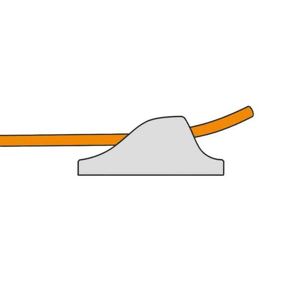 Clamcleat 6-12mm Vertical Silver Aluminium - PROTEUS MARINE STORE