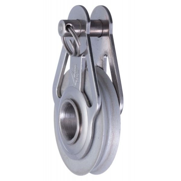 RWO 38mm Block Single Aluminium & Looptop & Bracket - PROTEUS MARINE STORE