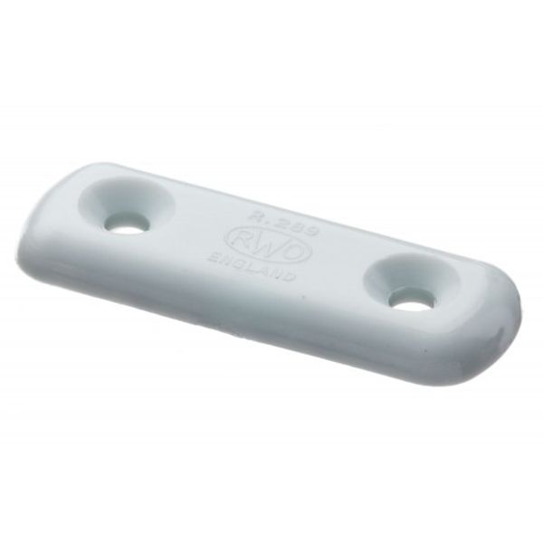RWO Webbing Plate 50mm White (x2) - PROTEUS MARINE STORE