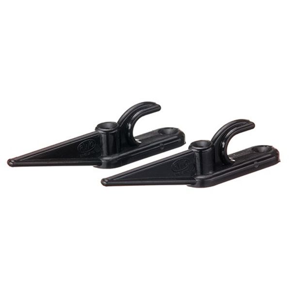 RWO Cleat 8mm Halyard Black 90mm Long (x2) - PROTEUS MARINE STORE