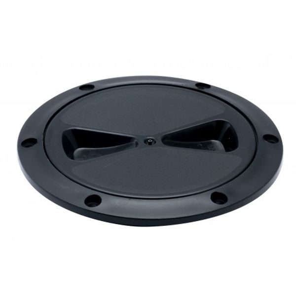 RWO Screw Inspection Cover 100mm Black (with Seal) - PROTEUS MARINE STORE