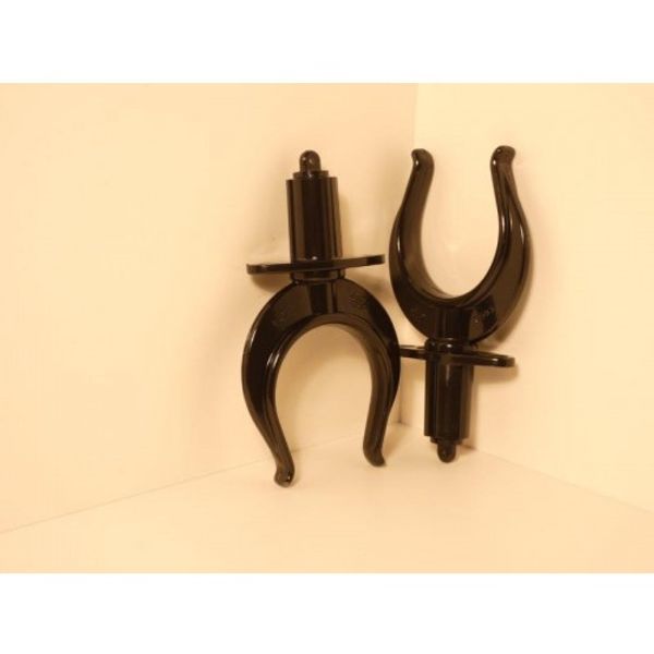 RWO Rowlock Top Mount Black (Pair) - PROTEUS MARINE STORE