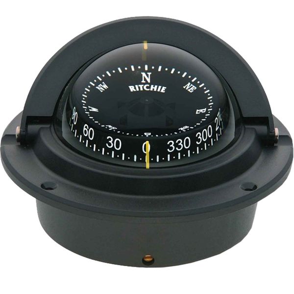 Ritchie Compass Voyager F-83-WM Combi Dial (Black / Flush Mount) - PROTEUS MARINE STORE