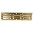 AG Hooded Louvre Vent Brass 12" x 3" - PROTEUS MARINE STORE