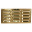 AG Hooded Louvre Vent Brass 12" x 6" - PROTEUS MARINE STORE