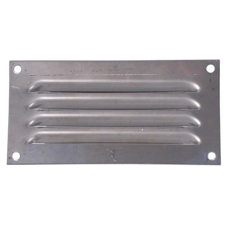 AG Hooded Louvre Vent Polished 430 Stainless Steel 6" x 3" - PROTEUS MARINE STORE