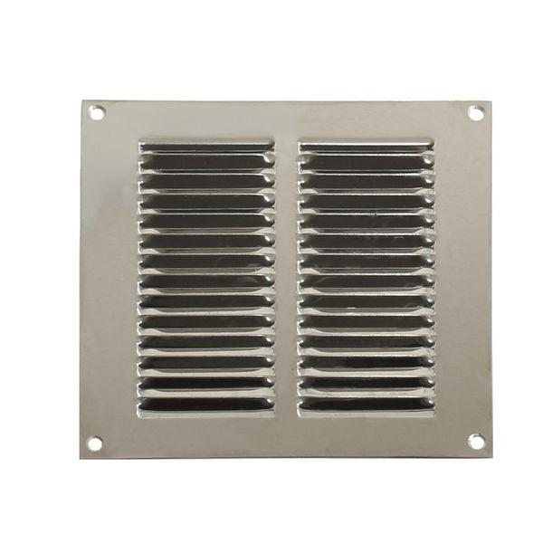 AG Return Air Grill Vent Polished 430 Stainless Steel 6" x 6" - PROTEUS MARINE STORE