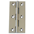 AG Chromed Brass Butt Hinge 2" x 7/8" - PROTEUS MARINE STORE
