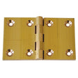 AG Brass Back Flap Hinge Polished 1-1/2" x 2-3/8" (Each) - PROTEUS MARINE STORE