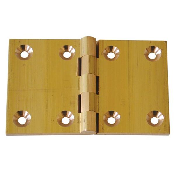 AG Brass Back Flap Hinge Polished 1-1/2" x 2-3/8" (Each) - PROTEUS MARINE STORE