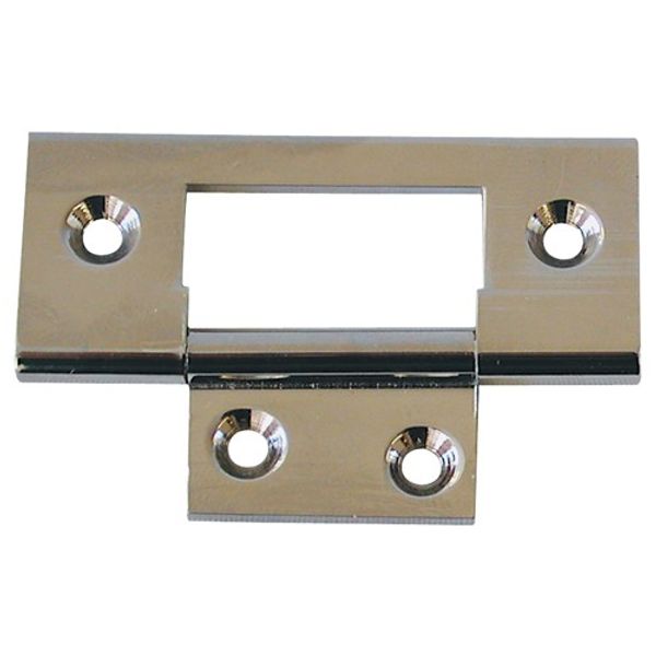 AG Chromed Brass Flush Hinge 2" x 3/4" (Each) - PROTEUS MARINE STORE