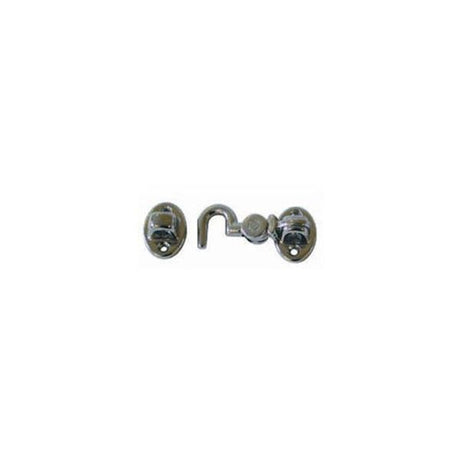AG Silent Cabin Hook 4" Chromed Brass - PROTEUS MARINE STORE