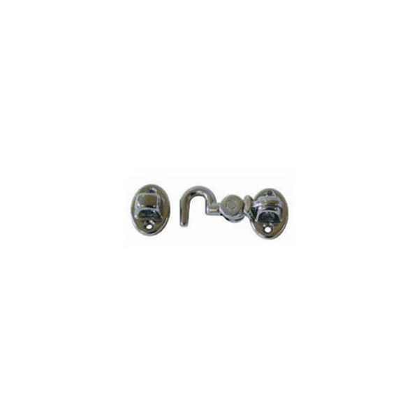 AG Silent Cabin Hook 4" Chromed Brass - PROTEUS MARINE STORE