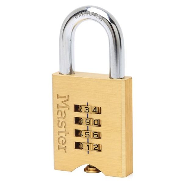 Masterlock Padlock Brass 50mm Combination - PROTEUS MARINE STORE