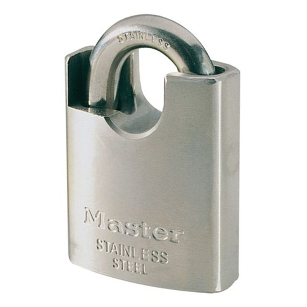Masterlock Padlock SS 50mm Shrouded SS Shackle - PROTEUS MARINE STORE
